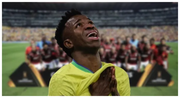 Vinicius Júnior com a camisa da Seleção Brasileira