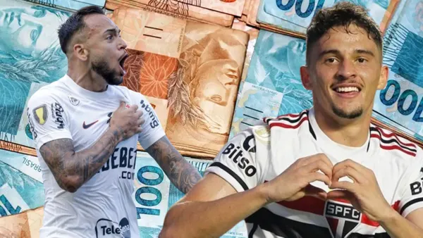 Volantes de São Paulo e Corinthians tem valores de mercado diferentes