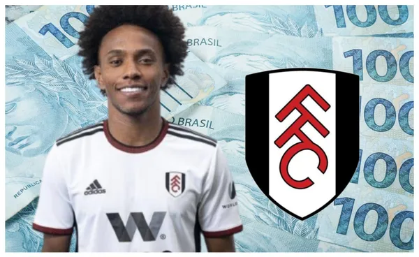 Willian com a camisa do Fulham