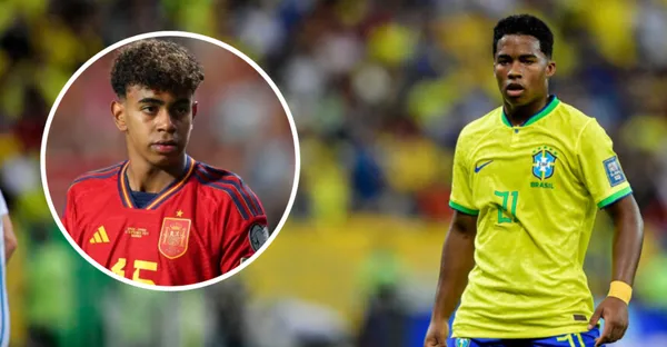 Yamal e Endrick por Espanha e Brasil, respectivamente