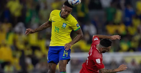 Militão jogador do Brasil durante partida contra o Suíça no estádio 974 pelo campeonato Copa do Mundo 2022. Foto: Pedro Martins/AGIF
