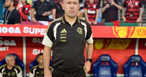 Leonardo Jardim, técnico do Flamengo. Foto: Jorge Rodrigues/AGIF