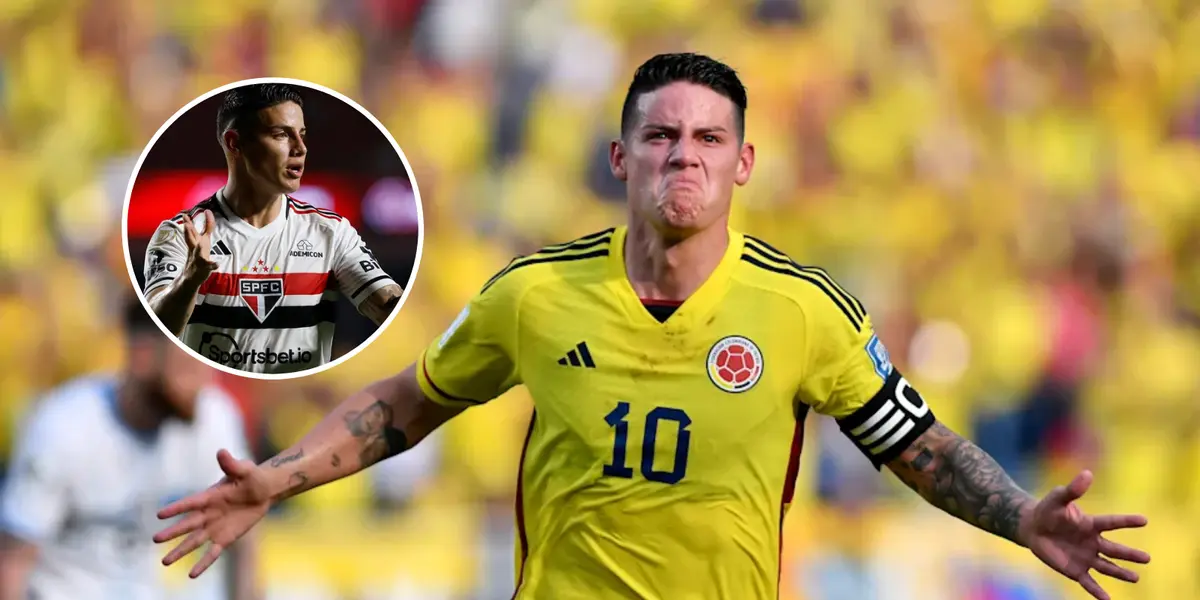 As reações com James Rodríguez são bem diferentes nos dois países