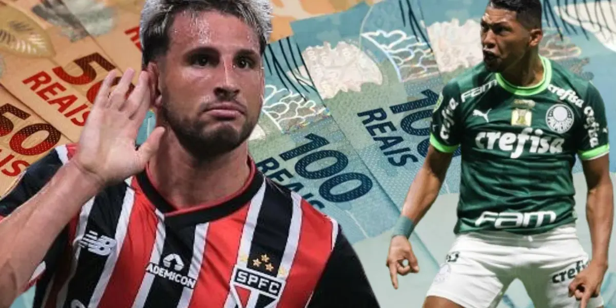 Calleri do São Paulo e Rony do Palmeiras 
