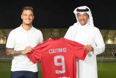 Contratado por empréstimo, Philippe Coutinho foi oficialmente anunciado pelo Al Duhail, time do Catar