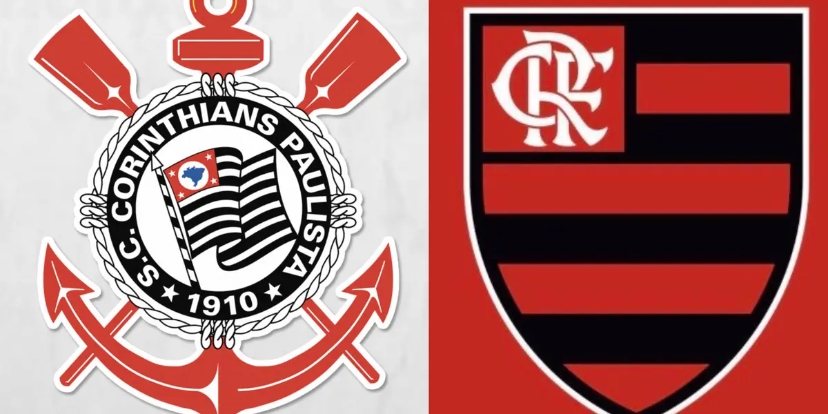 Escudo do Corinthians e Flamengo