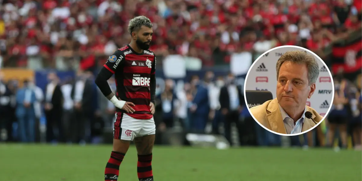 Gabigol e Rodolfo Landim