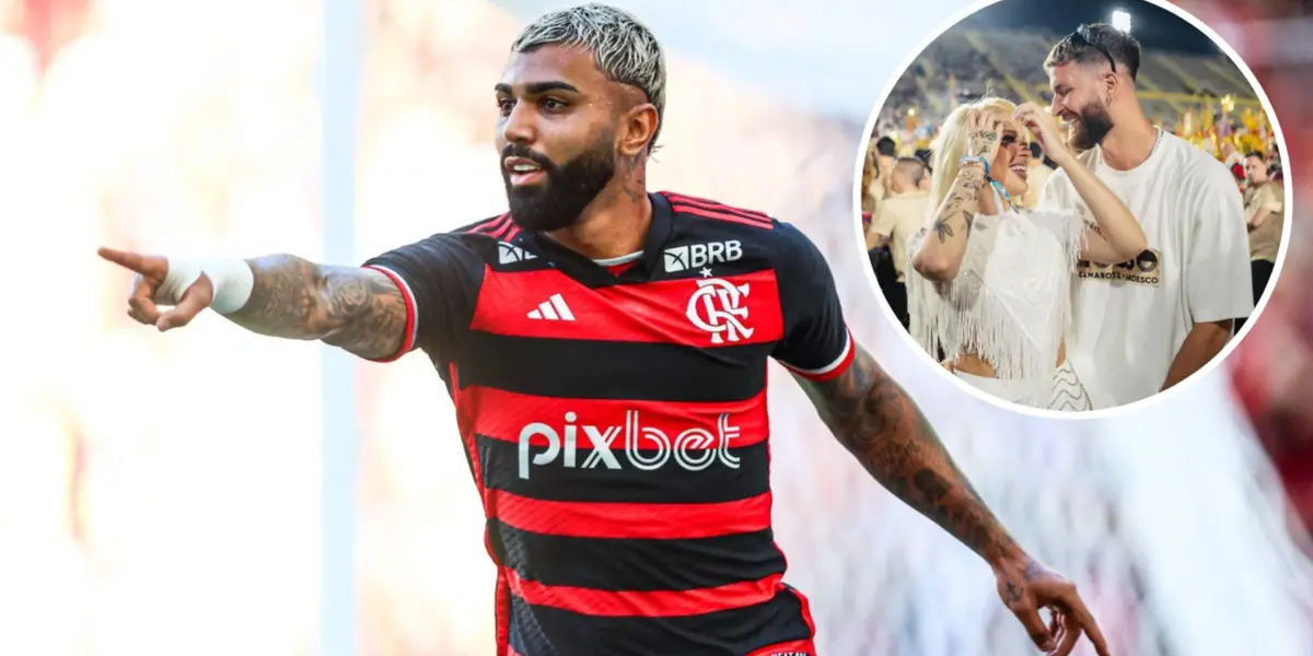 Gabriel Barbosa em ação pelo Flamengo