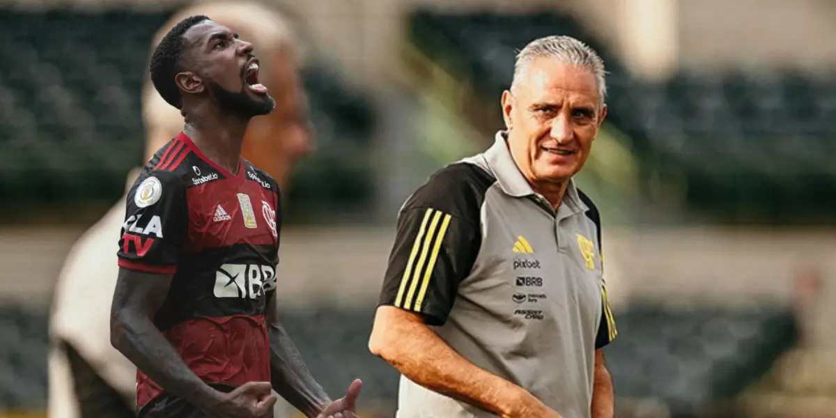 Gerson e Tite no Flamengo