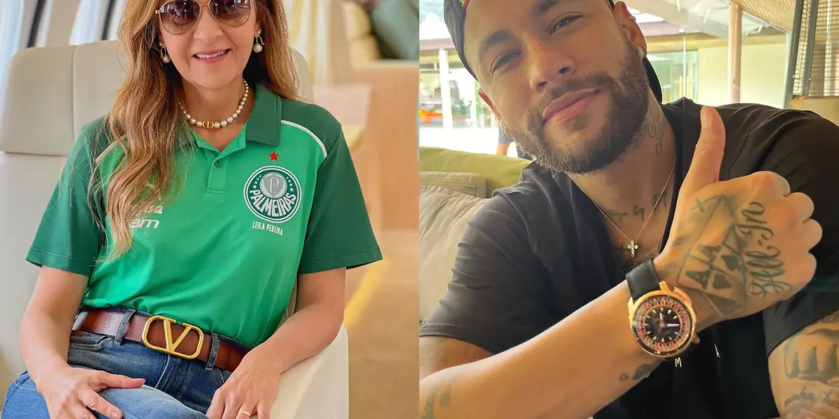 Leila Pereira e Neymar