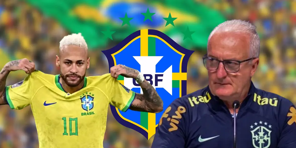 Neymar e Dorival Júnior