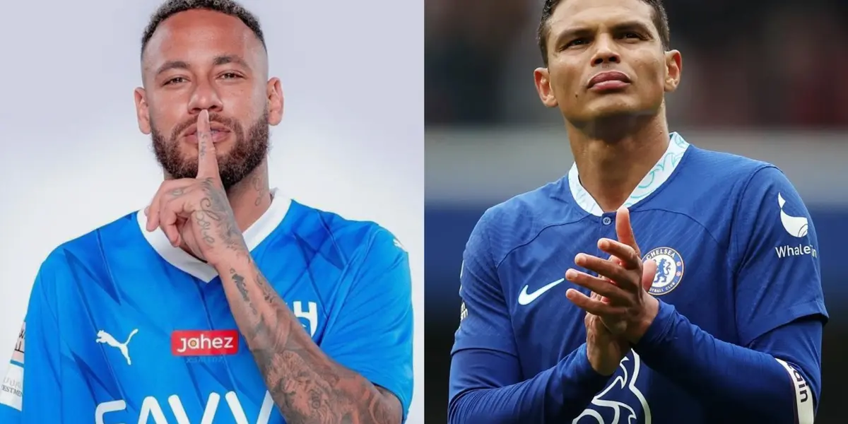 Neymar e Thiago Silva