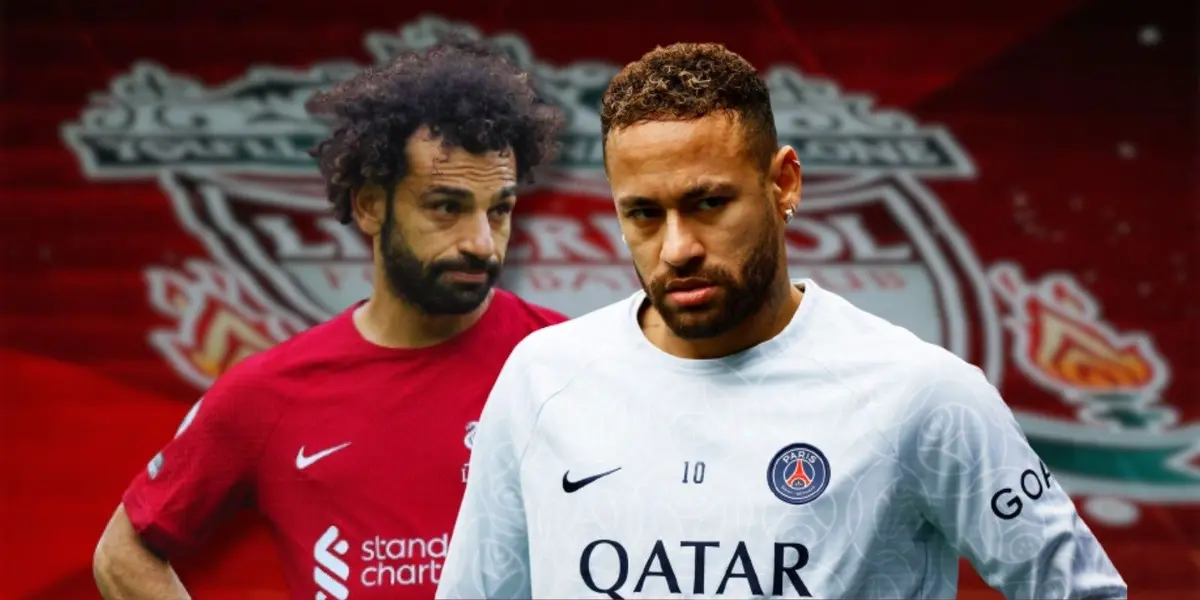 Neymar fazer parceria com Mohamed Salah no Liverpool 