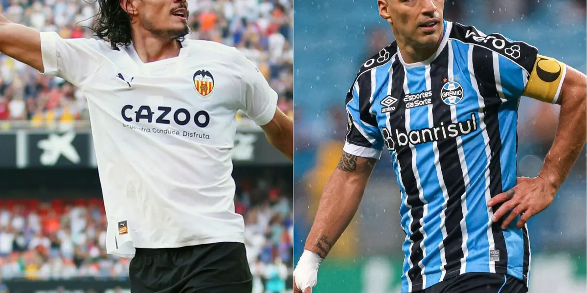 O uruguaio Edinson Cavani, atual jogador do Valencia, pode estar se aproximando de seu compatriota Luis Suárez ao ingressar no Grêmio
