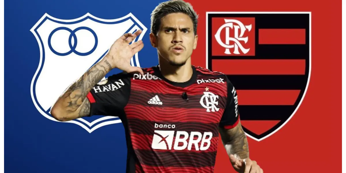 Pedro com a camisa do Flamengo
