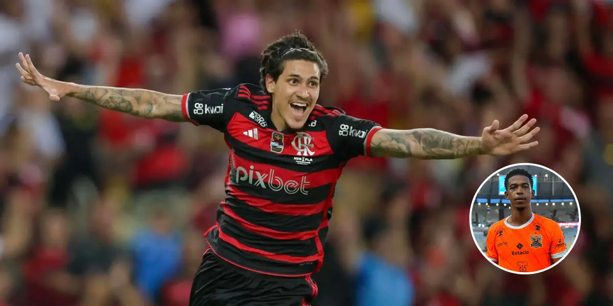 Pedro comemora gol contra o Nova Iguaçu na final do Campeonato Carioca