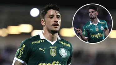 Piquerez e Flaco López em ação pelo Palmeiras