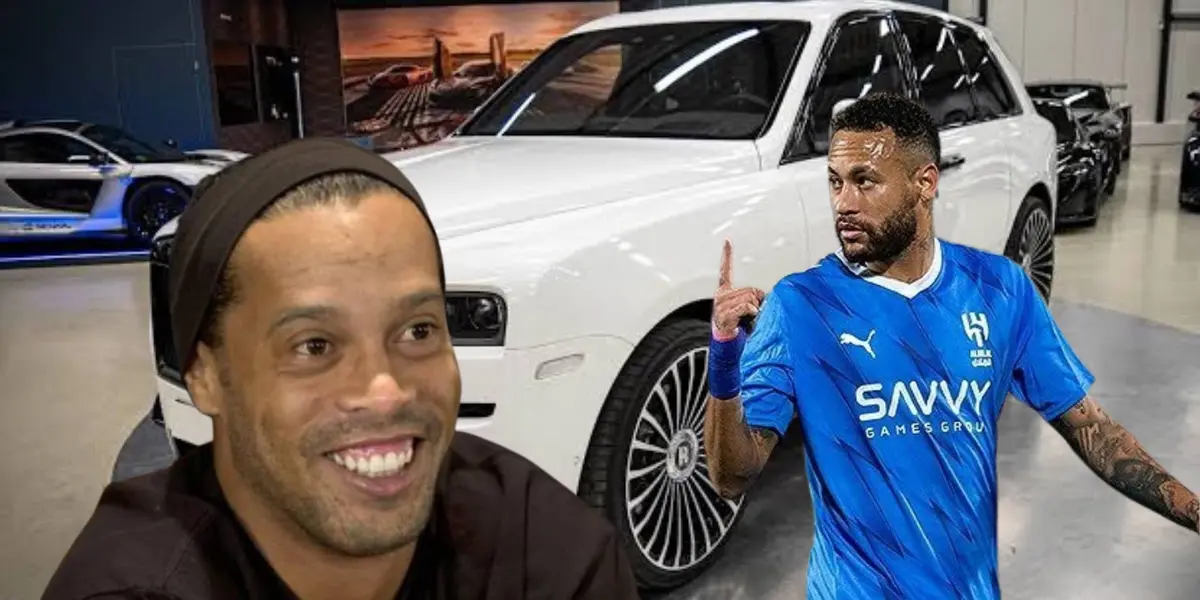 Ronaldinho é apaixonado por carros assim como Neymar