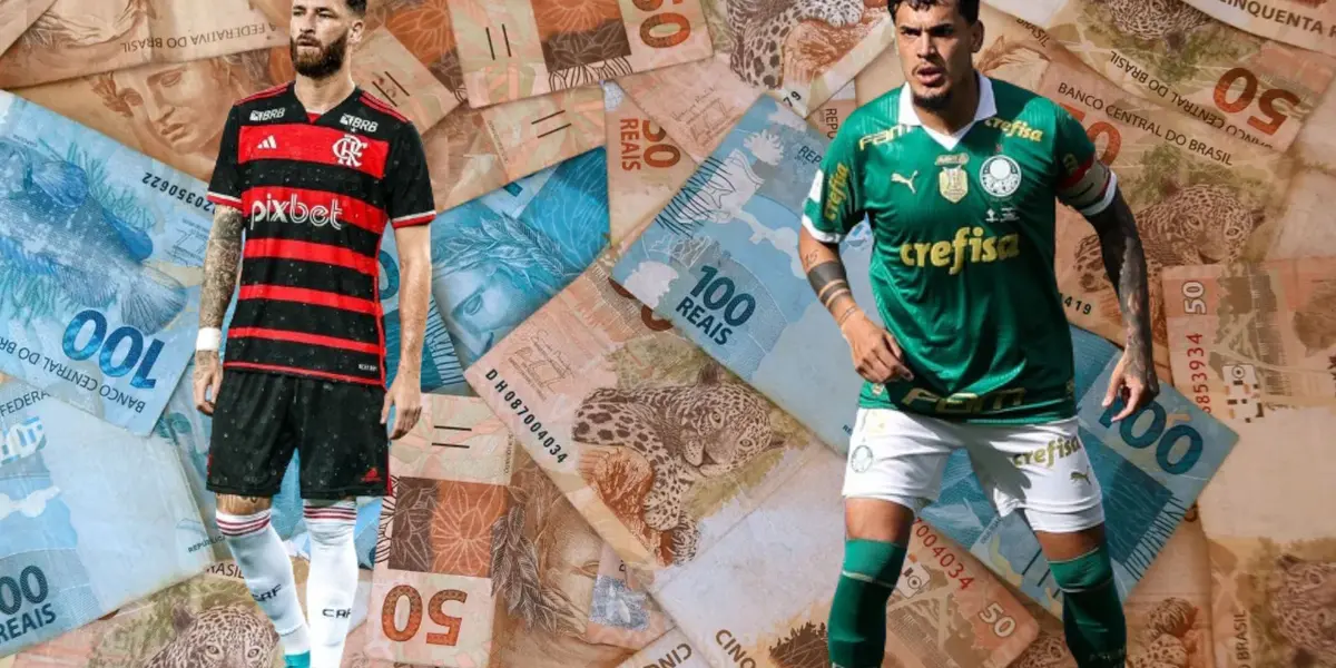 Salários de Gustavo Gómez no Palmeiras e de Léo Pereira no Flamengo 