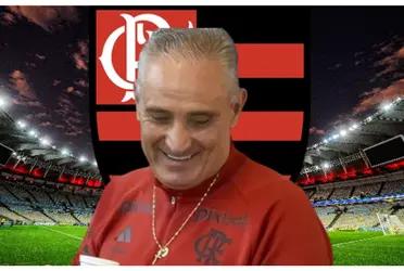 Tite com a camisa do Flamengo