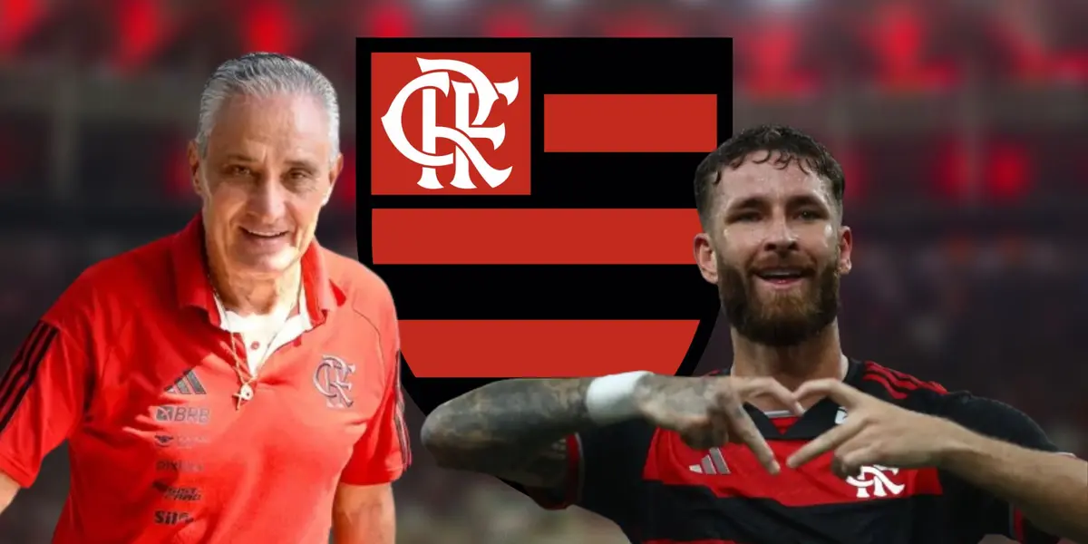 Tite e Léo Pereira