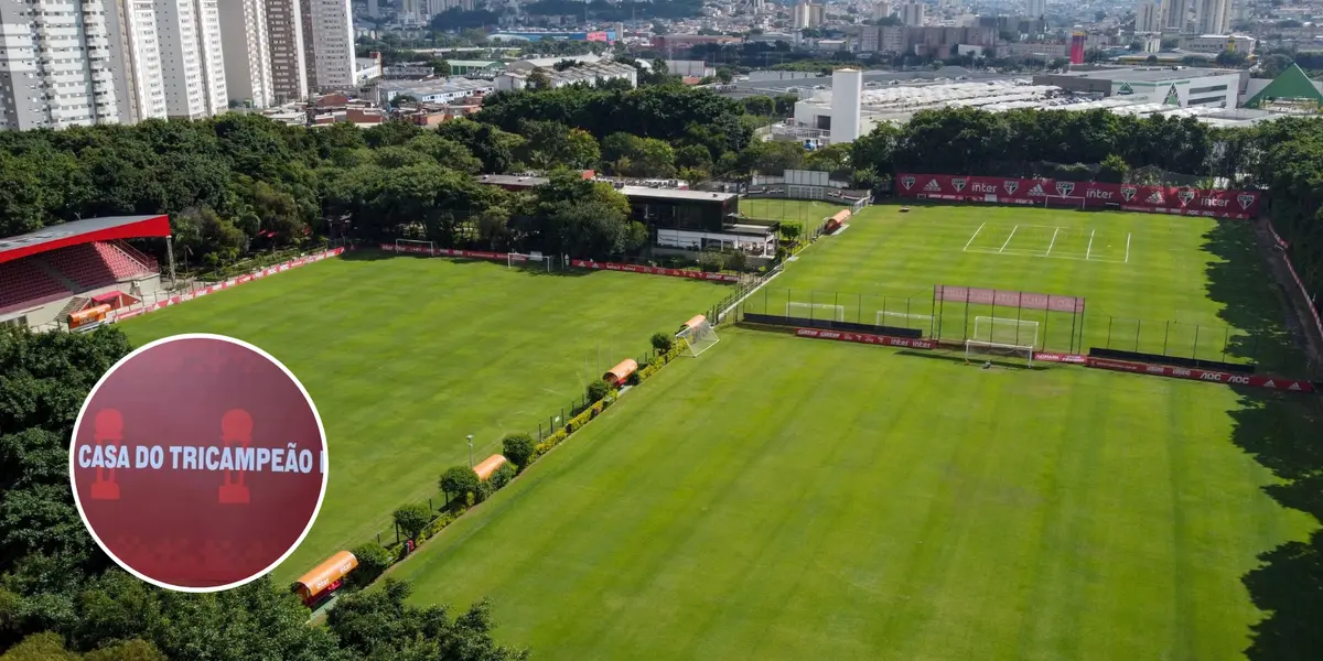 Vista do centro de treinamento do São Paulo