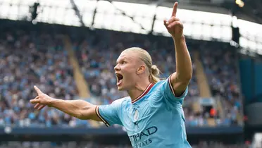 A grande atuação de Haaland contra o Real Madrid (Foto: Reprodução/Manchester City)