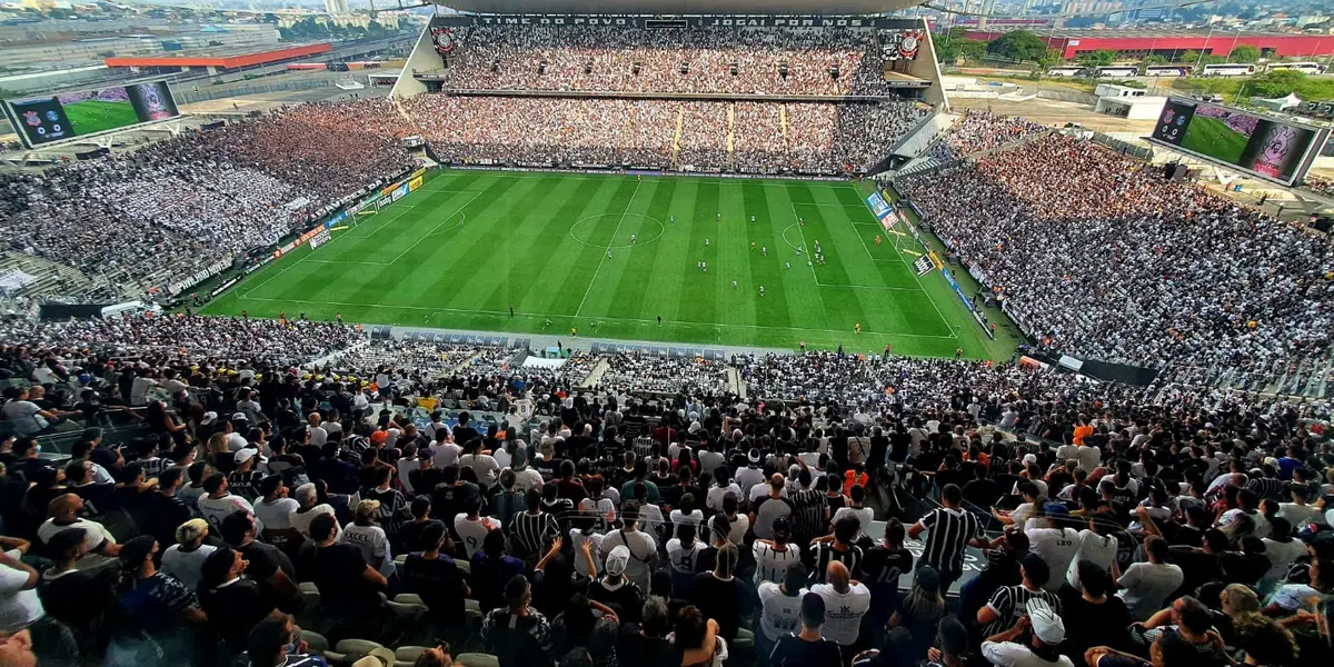 A marca importante do Corinthians na Neo Quimica Arena (Foto: Corinthians)