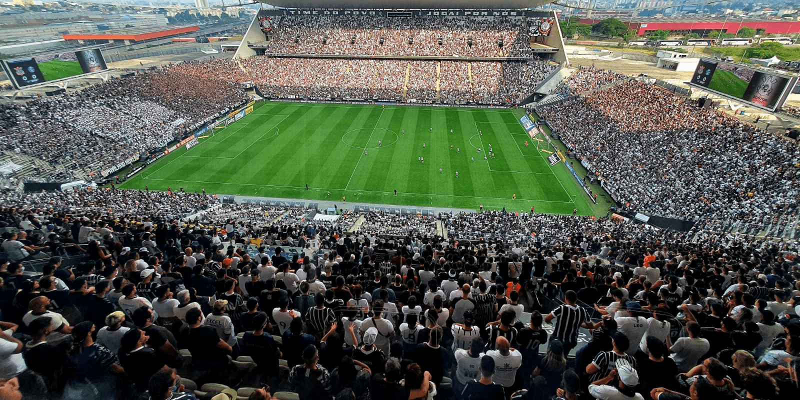A marca importante do Corinthians na Neo Quimica Arena (Foto: Corinthians)