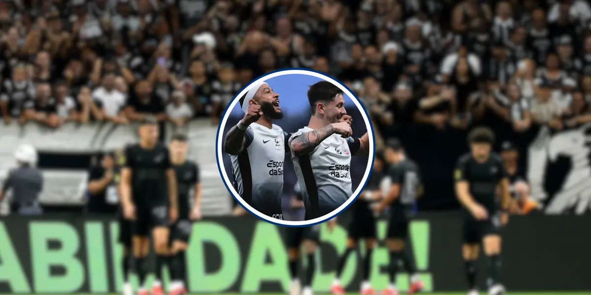 A péssima atuação do trio de ataque do Corinthians (Foto: Corinthians)