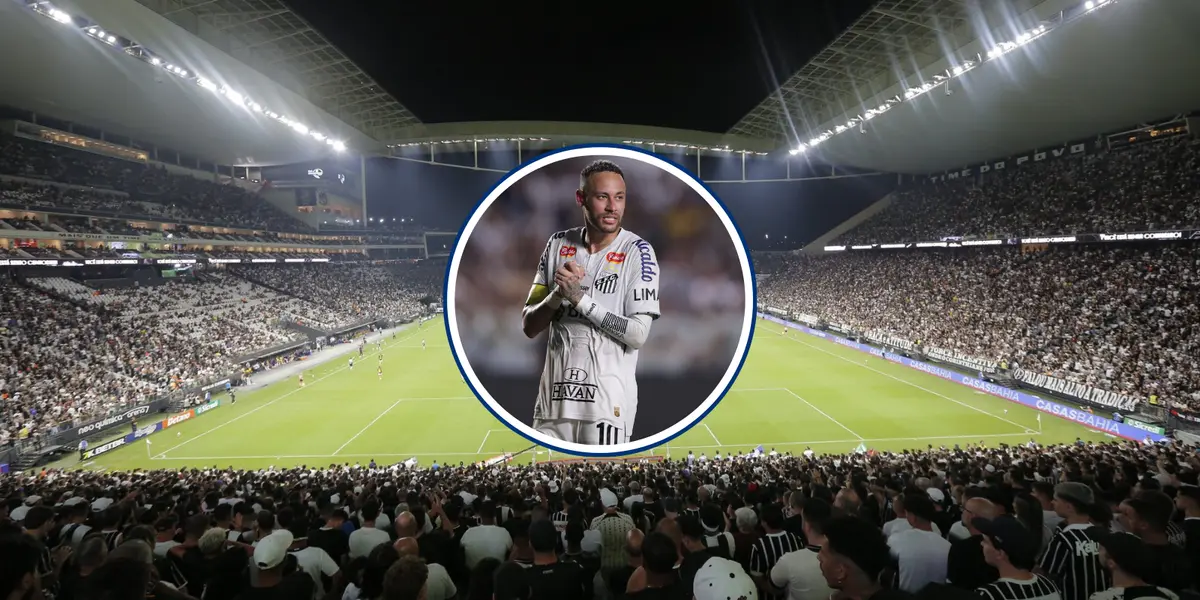 A reação da torcida do Corinthians a Neymar jogando em seu estádio