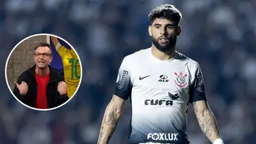 A reação de Craque Neto ao gol do Corinthains no derby