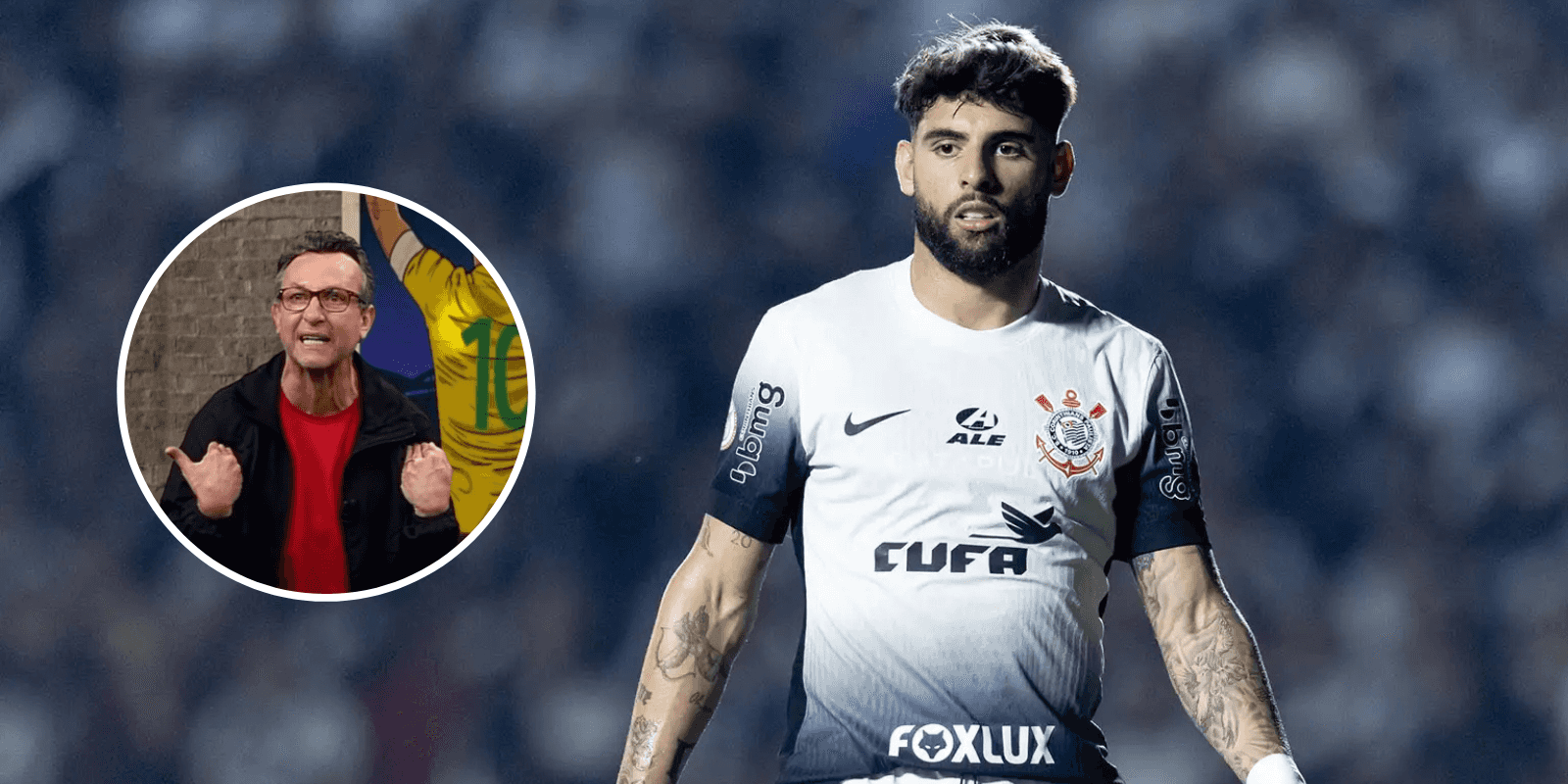A reação de Craque Neto ao gol do Corinthains no derby