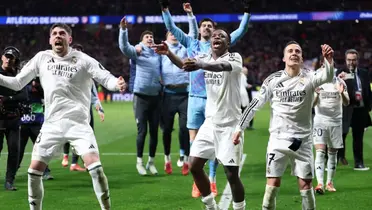 A reação de Vini Jr após se classificar na Champions League (Foto: Real Madrid)