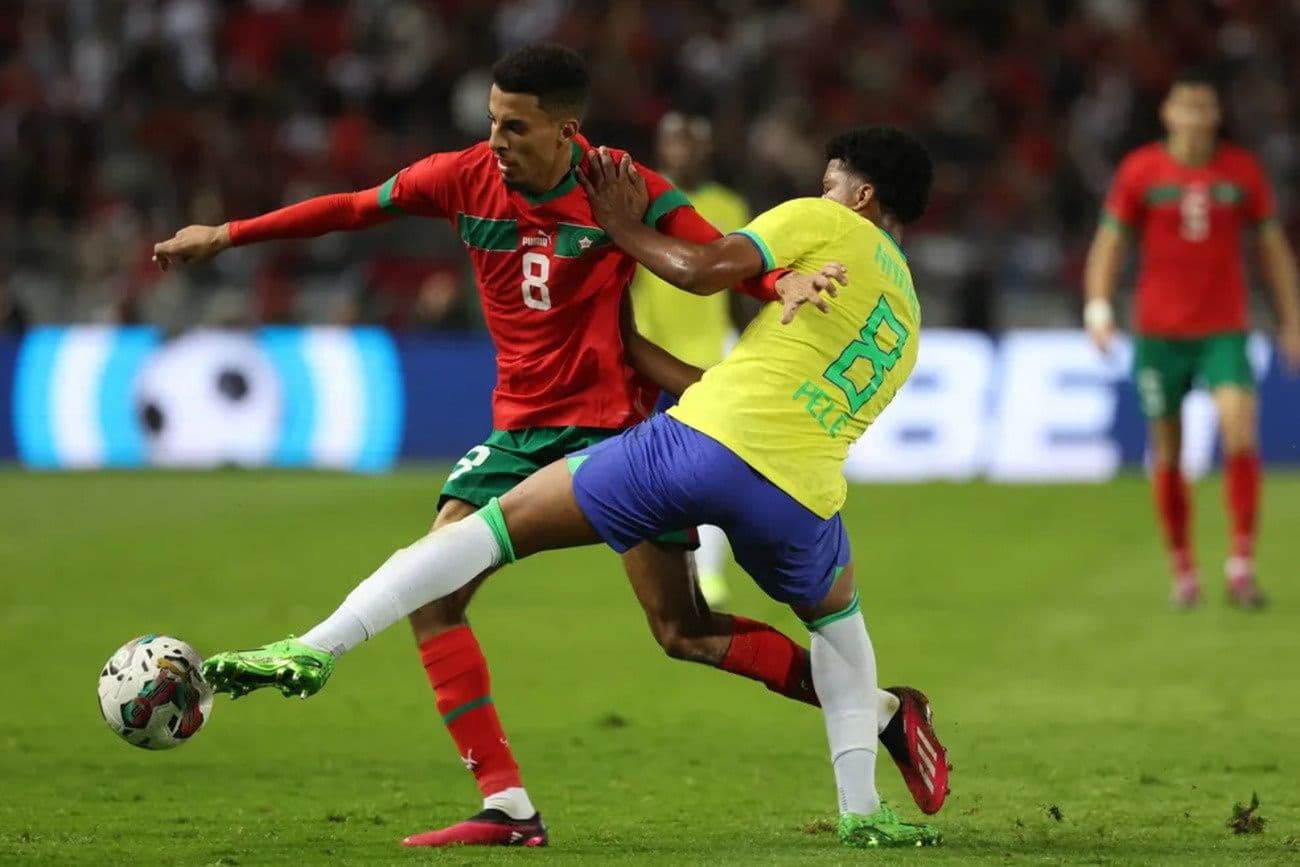 A Seleção Brasileira acabou derrotada por Marrocos em amistoso