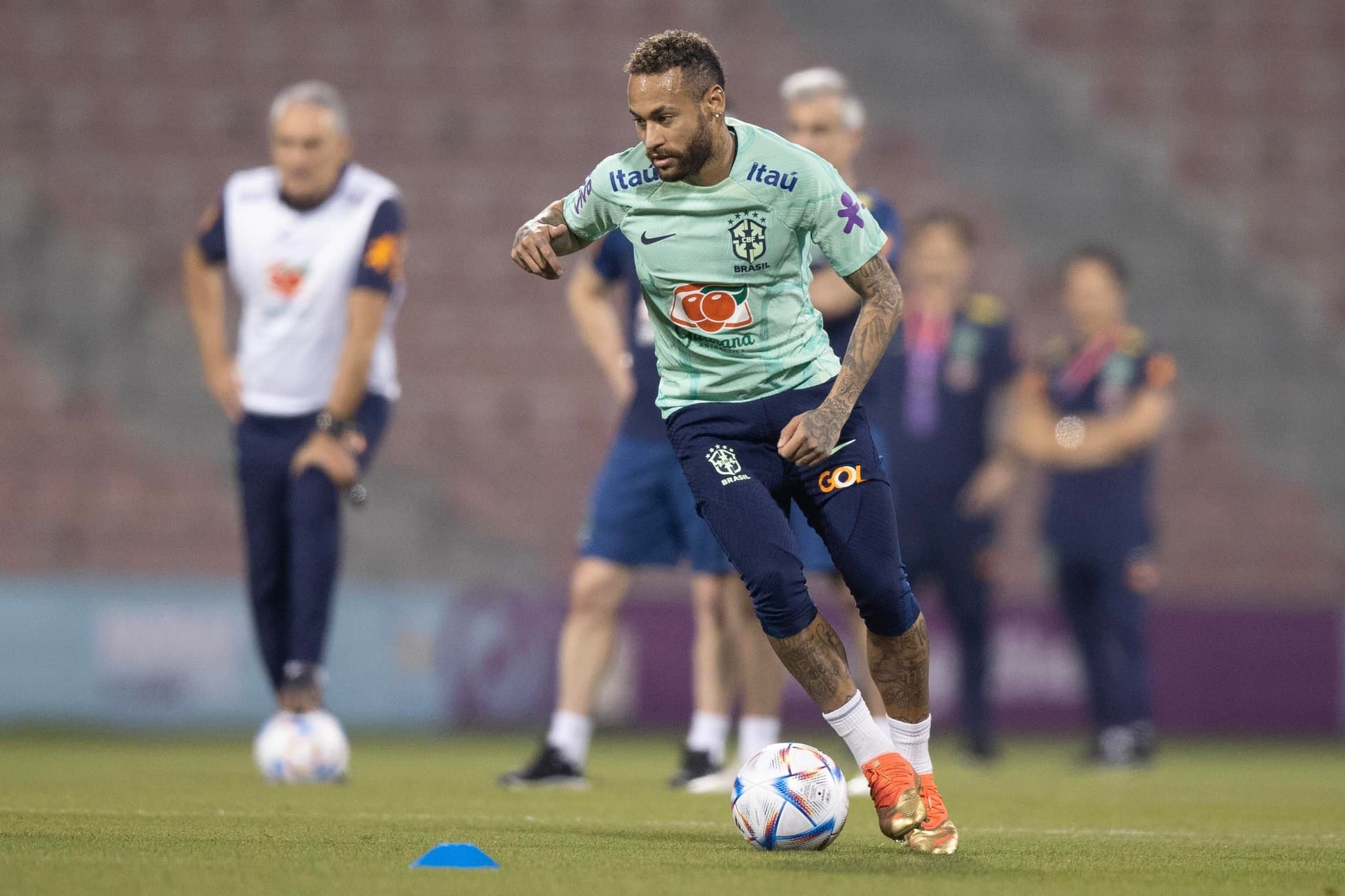 A Seleção Brasileira permitiu 20 minutos de imprensa na vésperar do duelo contra a Coreia do Sul