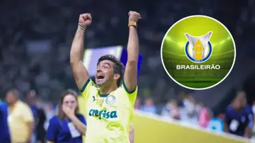 Abel Ferreira durante a comemoração do título paulista