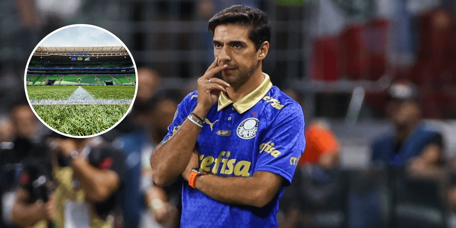 Abel Ferreira em jogo do Palmeiras