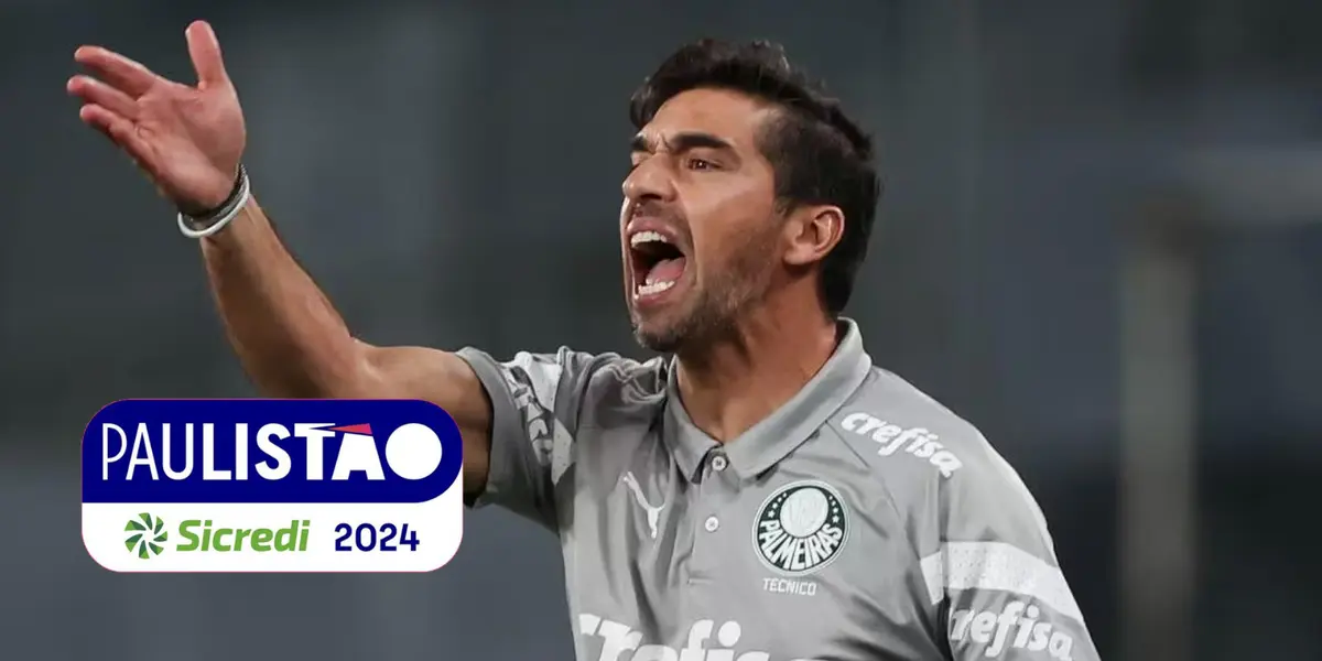 Abel Ferreira em partida pelo Palmeiras