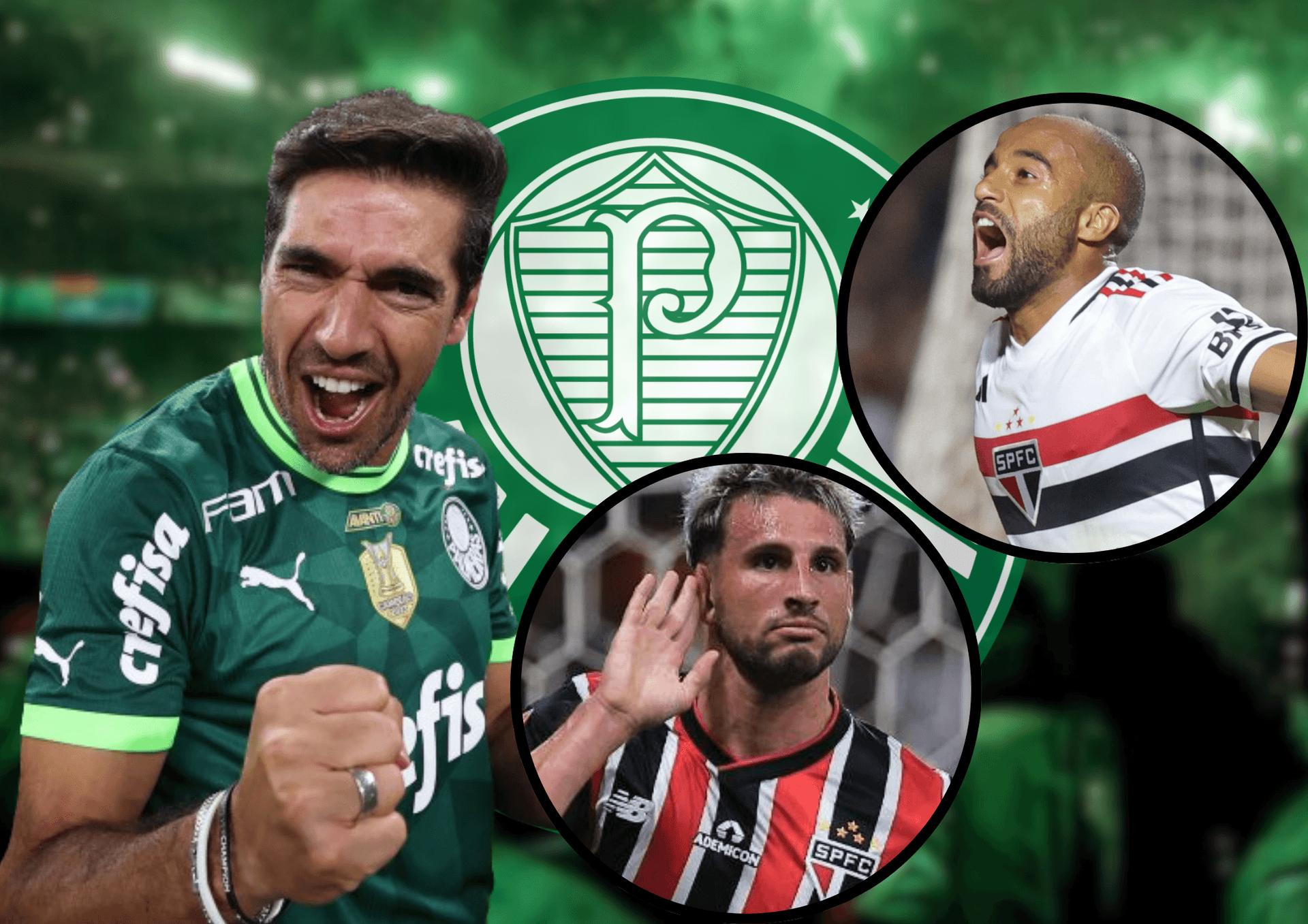 Abel Ferreira, Jonathan Calleri e Lucas Moura