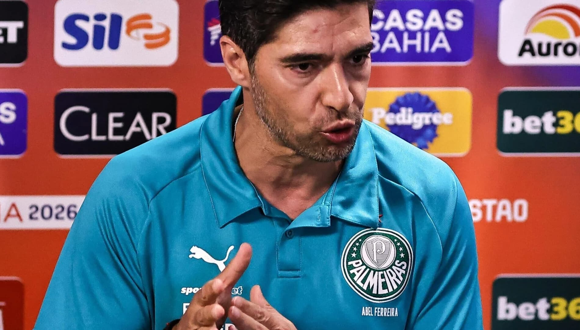 Abel Ferreira, técnico do Palmeiras. Foto: Fabio Giannelli/ Agif/Gazeta Press