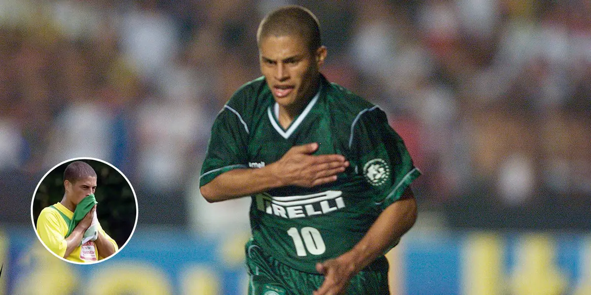 Alex comemora gol marcado pelo Palmeiras na época que era jogador