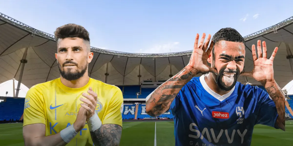 Alex Telles e Malcom atuando por Al-Nassr e Al-Hilal, respectivamente