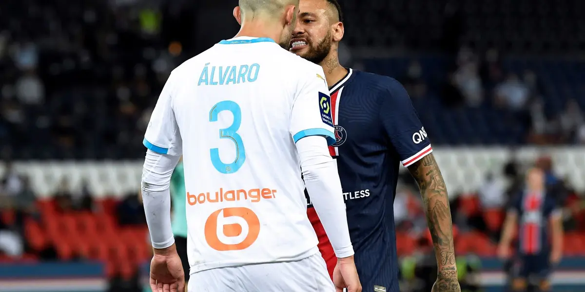 Álvaro González foi acusado por Neymar de racismo após jogo entre Olympique de Marseille e PSG