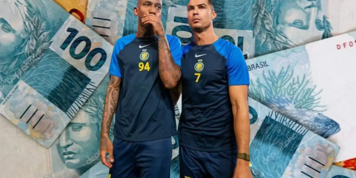 Anderson Talisca e Cristiano Ronaldo