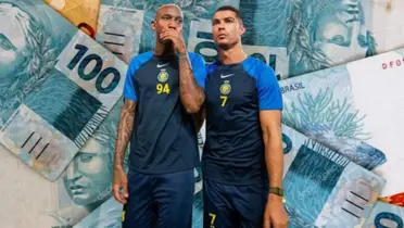 Anderson Talisca e Cristiano Ronaldo