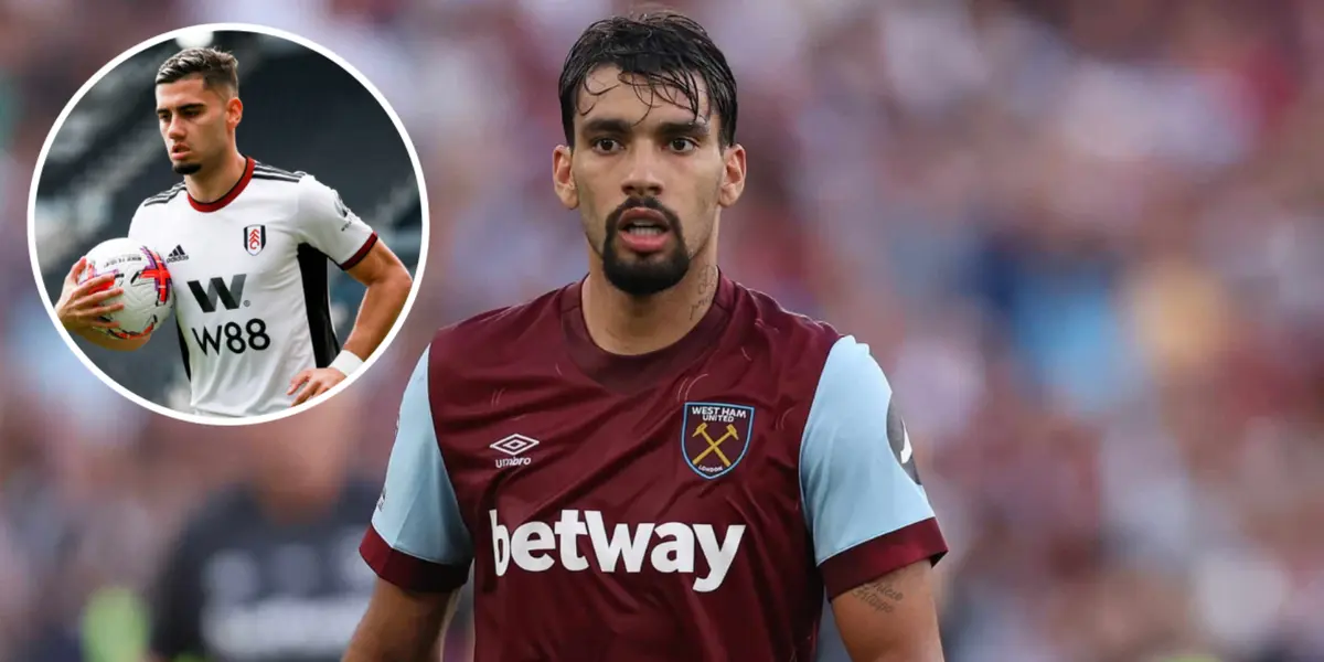 Andreas Pereira e Lucas Paquetá em ação pela Premier League