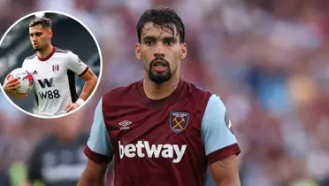 Andreas Pereira e Lucas Paquetá em ação pela Premier League