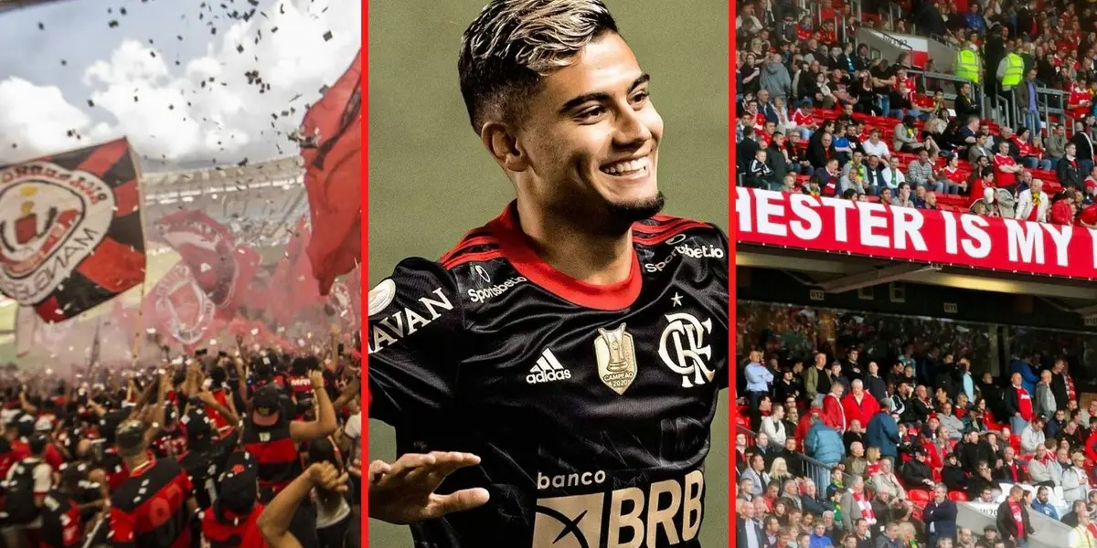 Andreas Pereira ficou espantado com mobilização da torcida do Flamengo em “despedida” e comparou com o gigante inglês
