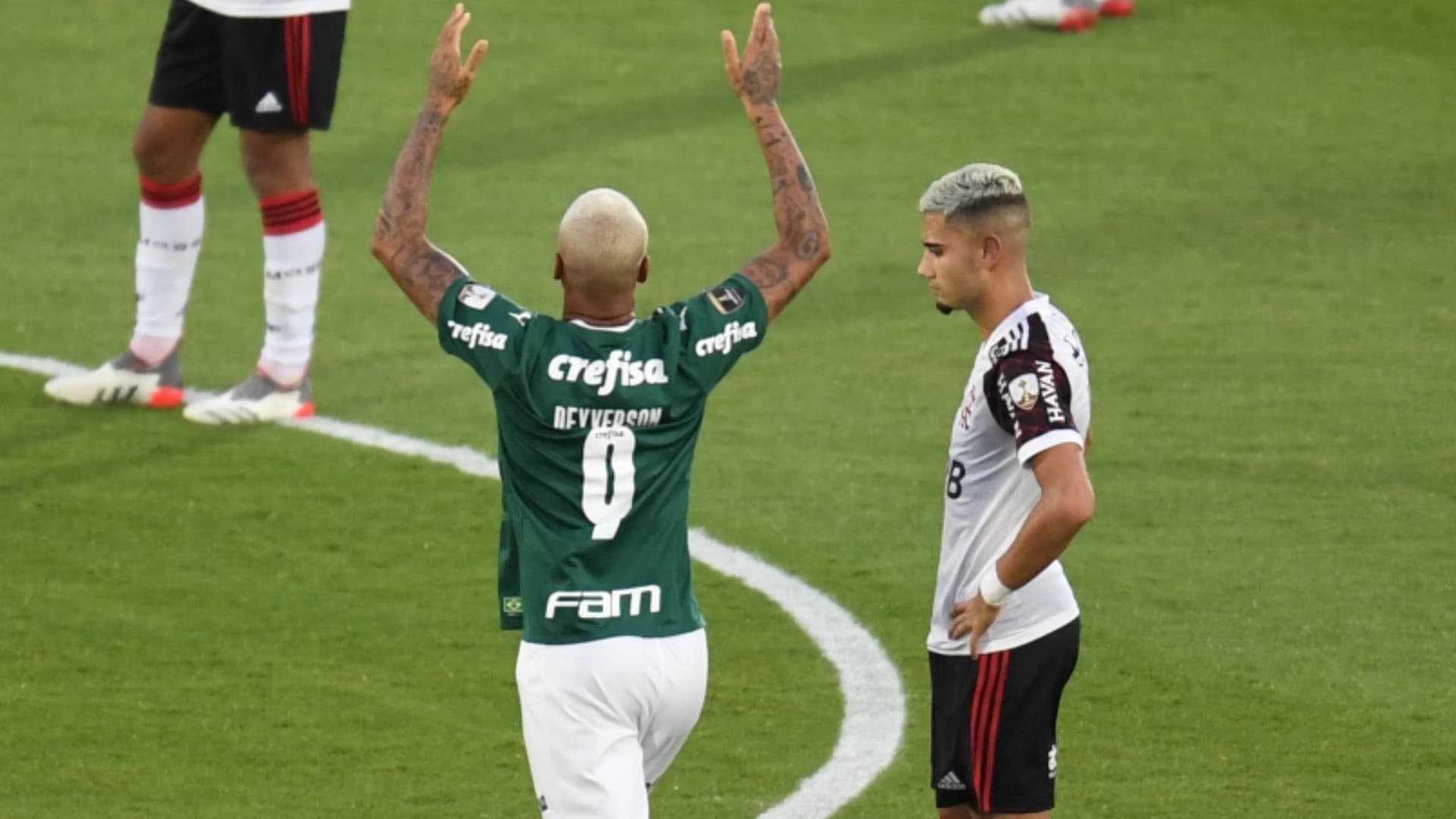 Andreas Pereira perdeu a bola para Deyverson fazer o gol do título do Palmeiras e deixou o Flamengo sem chão